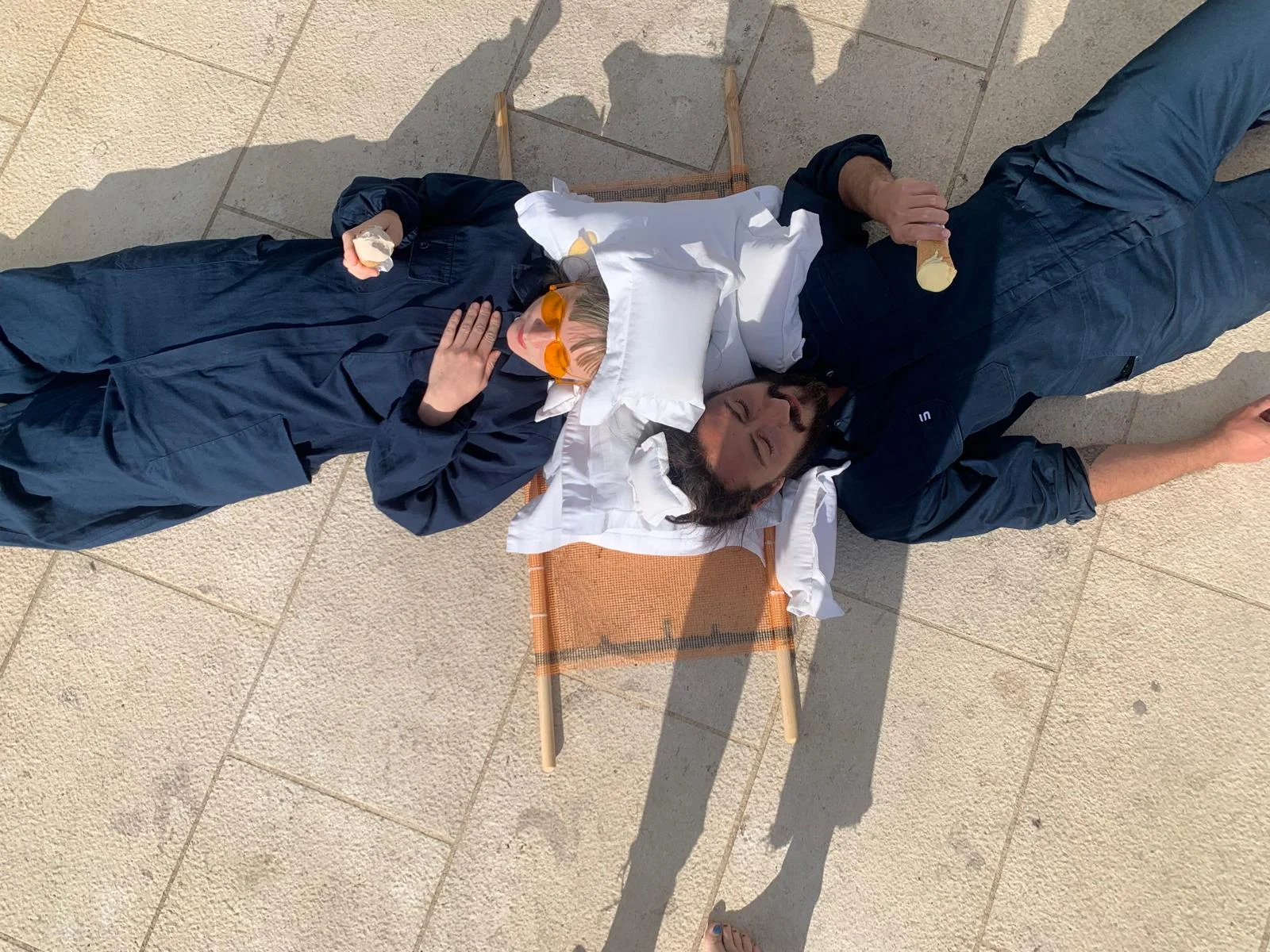 Pillow work Day 4 - Pillow fight, video documentation of reward for winning, 2024