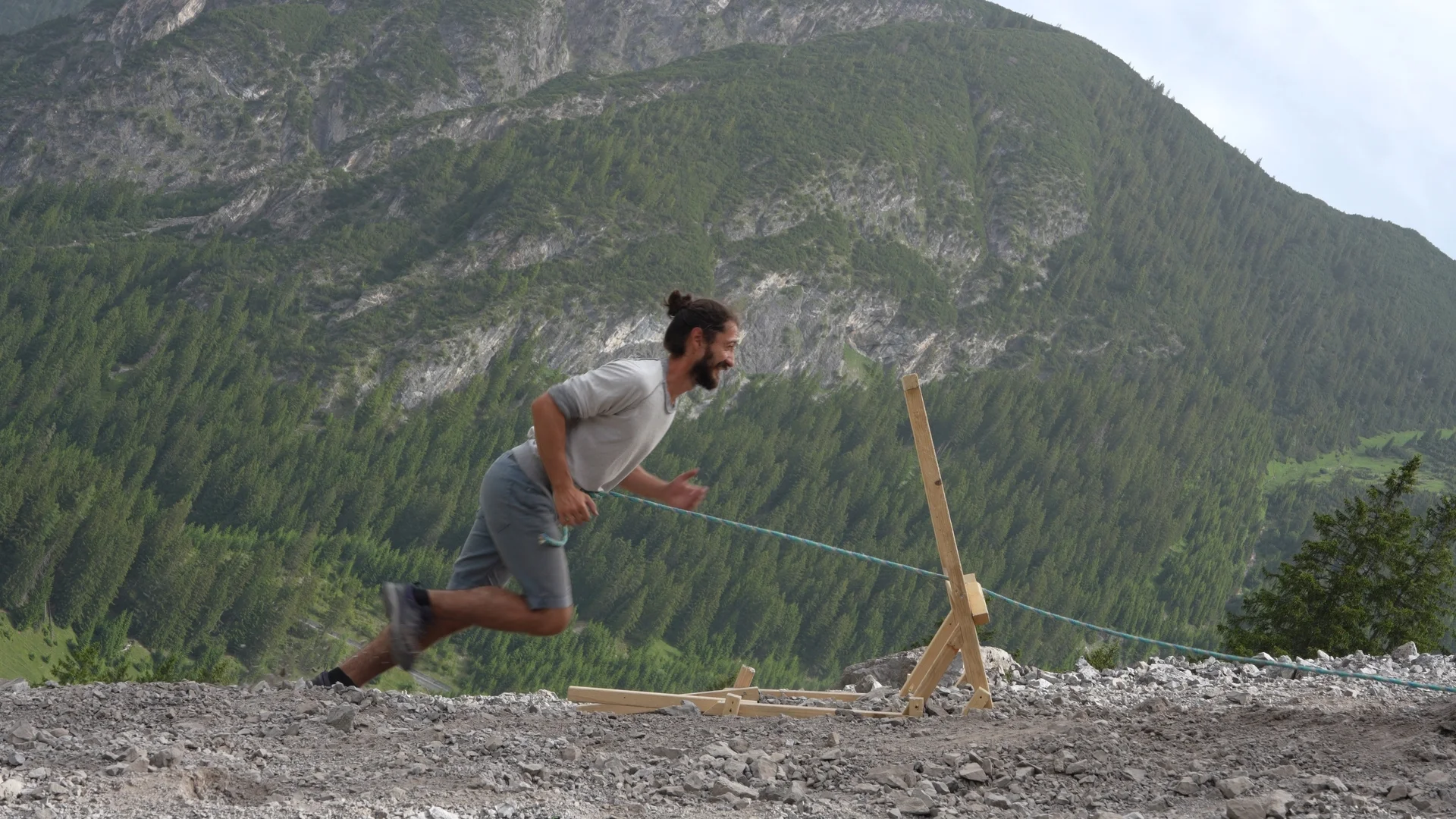 How many treadmills does it take to make a landslide, video still, 2024