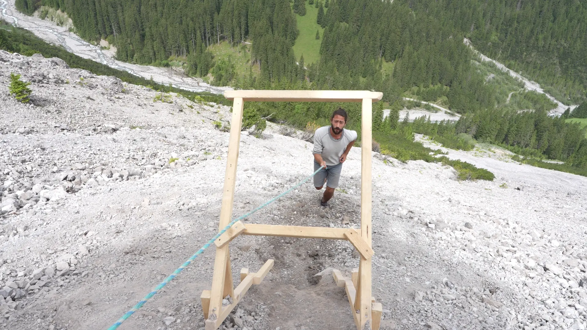 How many treadmills does it take to make a landslide, video still, 2024