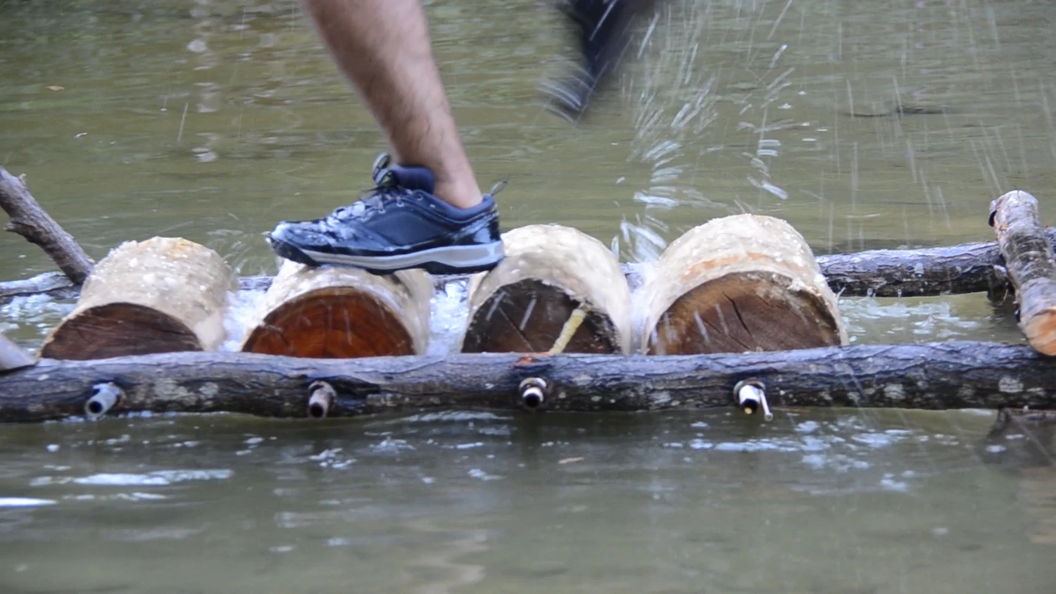 At the beginning of every river stands a treadmill, video still, 2024
